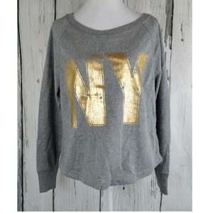 Aeropostale NY Sparkle Fleece Sweatshirt Top
